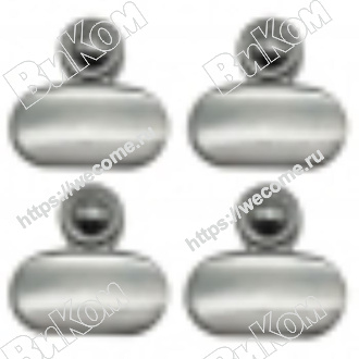 Оптом купить Зеркалодержатель 159 хром (12*,120*) в мебельная фурнитура оптом и в розницу ВиКом.