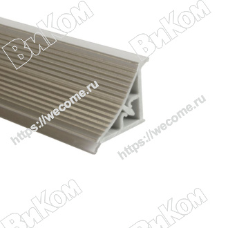 Оптом купить Плинтус кухонный рифленый вогнутый пластиковый 3,05м. в мебельная фурнитура оптом и в розницу ВиКом.