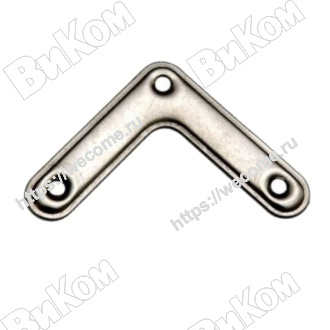 Оптом купить Угольник 50х50 без покрытия (1000*) в мебельная фурнитура оптом и в розницу ВиКом.