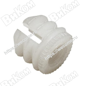 Оптом купить Футорка пластиковая белая, М6, M11х L10,5 мм, распорная (1000, 10 тыс*) в мебельная фурнитура оптом и в розницу ВиКом.