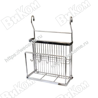 Оптом купить Полка для ножей и доски 250*160*390мм, хром в мебельная фурнитура оптом и в розницу ВиКом.