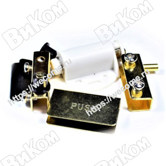 Оптом купить Стеклодержатель золото, 1 дверь, автомат защелка (50*) в мебельная фурнитура оптом и в розницу ВиКом.