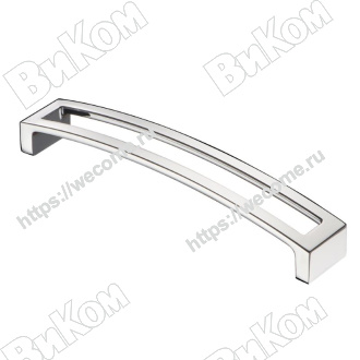 Оптом купить Ручка скоба S-2341-160  хром  KERRON (30*) (Под заказ) в мебельная фурнитура оптом и в розницу ВиКом.