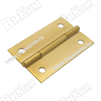 Оптом купить Петля карточная 45х31, латунь (400, 2000*) в мебельная фурнитура оптом и в розницу ВиКом.