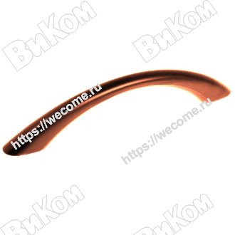 Оптом купить Ручка скоба 96 мм коричневый Россия (100*) в мебельная фурнитура оптом и в розницу ВиКом.