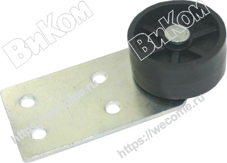 Оптом купить Ролик консольный № 024, цинк (40*) в мебельная фурнитура оптом и в розницу ВиКом.