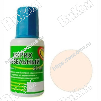 Оптом купить Штрих мебельный, цвет дуб молочный в мебельная фурнитура оптом и в розницу ВиКом.