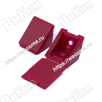 Оптом купить Уголок таккер 12 Бордовый (100*) в мебельная фурнитура оптом и в розницу ВиКом.