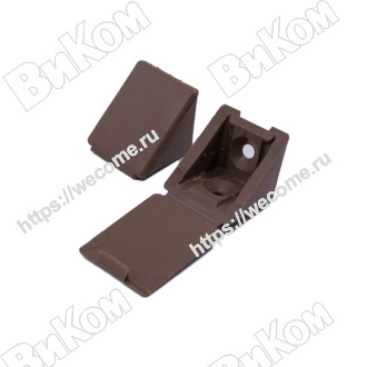 Оптом купить Уголок таккер 4 Шимо темный (100*) в мебельная фурнитура оптом и в розницу ВиКом.