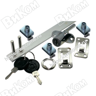 Оптом купить Замок мебельный, центральный, на 3 ящика, штырьевой, L=500 мм (12*) в мебельная фурнитура оптом и в розницу ВиКом.