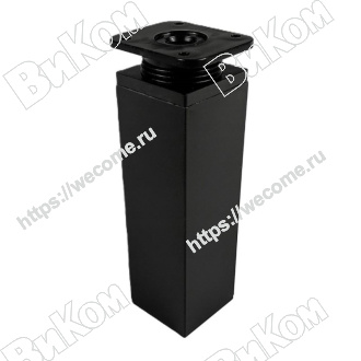 Оптом купить Опора регулируемая ОРК 100-ЧМ черный матовый (100*) в мебельная фурнитура оптом и в розницу ВиКом.