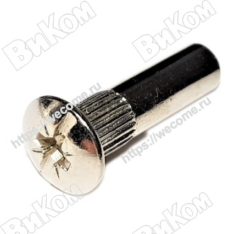 Оптом купить Стяжка межсекционная М6 (8х30)  МАМА никель (500, 1000*) в мебельная фурнитура оптом и в розницу ВиКом.