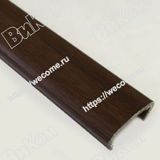 Оптом купить Пицефал С-образ. Тосканский орех L=2.8m в мебельная фурнитура оптом и в розницу ВиКом.