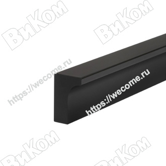 Оптом купить Ручка накладная, Г-образная 1200 мм, матовый черный S-2639-1200 BL (25*) в мебельная фурнитура оптом и в розницу ВиКом.