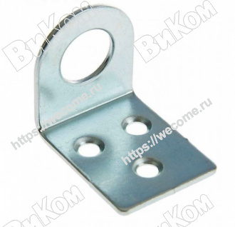 Оптом купить Проушина 30х70 гнутая цинк (200*) в мебельная фурнитура оптом и в розницу ВиКом.