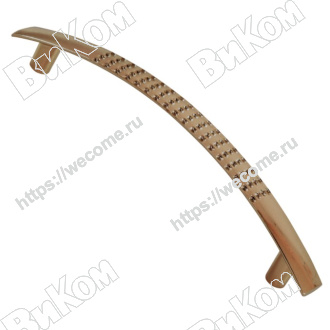 Оптом купить Ручка скоба LT-9070-96 CA медь KERRON (80*) в мебельная фурнитура оптом и в розницу ВиКом.