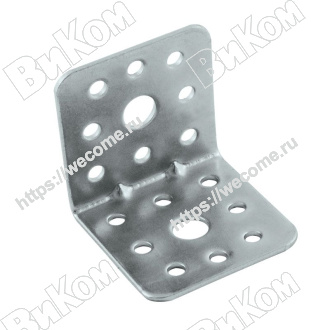 Оптом купить Уголок крепежный 40*40*40*1,5 усиленный цинк (100*) в мебельная фурнитура оптом и в розницу ВиКом.