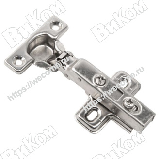 Оптом купить Петля мини 26 мм накладная с доводчиком (100*) в мебельная фурнитура оптом и в розницу ВиКом.