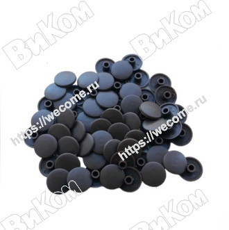 Оптом купить Заглушка к конфирмату №25 Графит (Антрацит) (1000*) в мебельная фурнитура оптом и в розницу ВиКом.