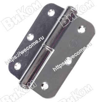 Оптом купить Петля накладная ПН1-85 правая без покрытия (100*) в мебельная фурнитура оптом и в розницу ВиКом.