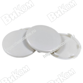 Оптом купить Заглушка под чашку D=35мм, серый шелк в мебельная фурнитура оптом и в розницу ВиКом.