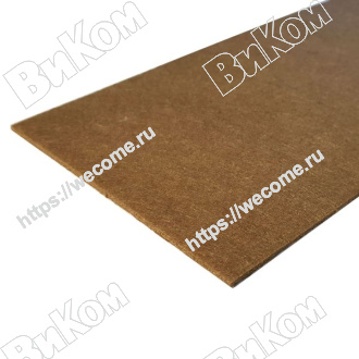 Оптом купить Подпятник фетровый прямоугольный 120х240 мм, коричневый в мебельная фурнитура оптом и в розницу ВиКом.