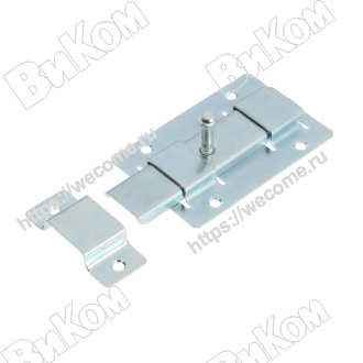 Оптом купить Задвижка дверная ЗД-02, цинк (20*) в мебельная фурнитура оптом и в розницу ВиКом.