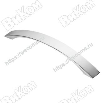 Оптом купить Ручка скоба S-2241-128  хром  KERRON (60*) (Под заказ) в мебельная фурнитура оптом и в розницу ВиКом.