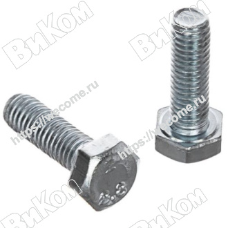 Оптом купить Болт 6х25 с шестигранной головкой DIN 933 (2560*, 16,896кг*) в мебельная фурнитура оптом и в розницу ВиКом.