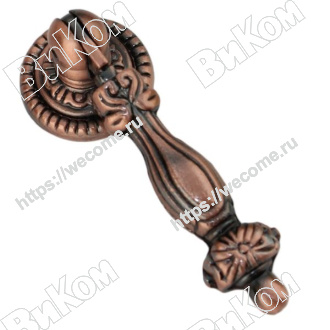 Оптом купить Ручка кнопка C2422, старинная медь, RC024AC.3 (50*) в мебельная фурнитура оптом и в розницу ВиКом.