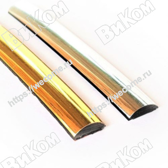 Оптом купить Профиль декор SAL/М05 (12.5*5,5) гибкий, хром (100*) в мебельная фурнитура оптом и в розницу ВиКом.