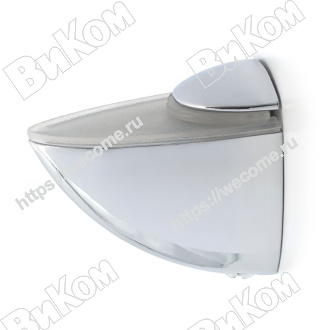 Оптом купить Полкодержатель пеликан мини 40 мм, хром (32*) в мебельная фурнитура оптом и в розницу ВиКом.