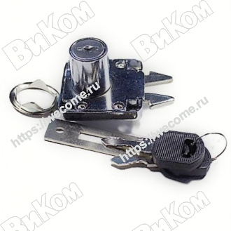 Оптом купить Замок мебельный для шкафа-купе (А6206-22) №202 (12*) в мебельная фурнитура оптом и в розницу ВиКом.