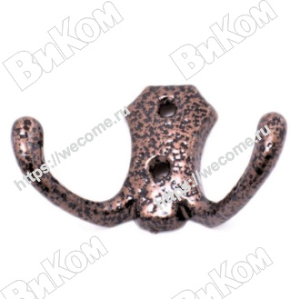 Оптом купить Крючок вешалка №16 АМ (50*) в мебельная фурнитура оптом и в розницу ВиКом.