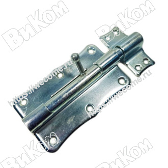 Оптом купить Задвижка накладная ЗТ2-100, цинк (30*) в мебельная фурнитура оптом и в розницу ВиКом.