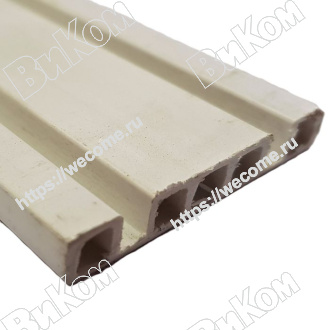 Оптом купить Направляющая сдвоенная белая 2м в мебельная фурнитура оптом и в розницу ВиКом.