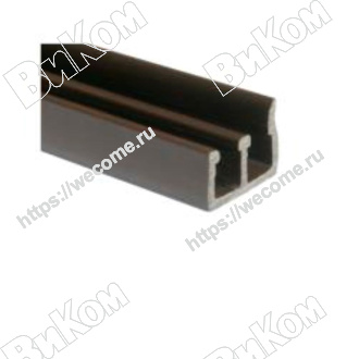 Оптом купить Профиль направляющий накладной 3000мм коричневый (СТ148) в мебельная фурнитура оптом и в розницу ВиКом.