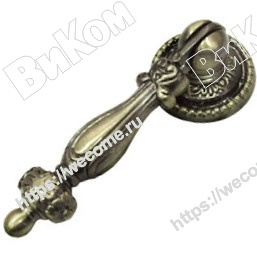 Оптом купить Ручка кнопка C2420, старинная латунь, RC024AB.3 (50*) в мебельная фурнитура оптом и в розницу ВиКом.