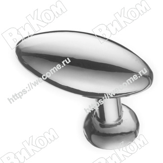 Оптом купить Ручка кнопка К-1040, хром, KERRON (150*) в мебельная фурнитура оптом и в розницу ВиКом.