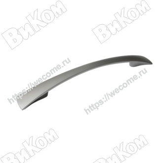 Оптом купить Ручка скоба 2133-96 (1052) бабочка  матовый хром алюминий (100,1000*) 11 гр, М4*22 в мебельная фурнитура оптом и в розницу ВиКом.