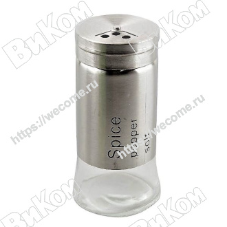 Оптом купить Банка для специй BNK007 130 мл, LEMAX (12*,48*) в мебельная фурнитура оптом и в розницу ВиКом.