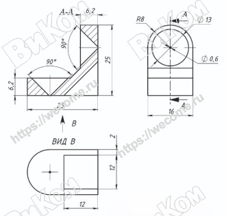 Оптом купить Уголок 25х25х16 пластик черный (200*) в мебельная фурнитура оптом и в розницу ВиКом.
