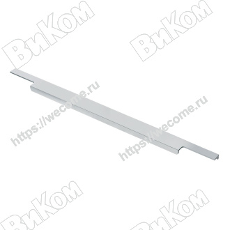 Оптом купить Ручка торцевая RT-001-600, хром KERRON (30*) в мебельная фурнитура оптом и в розницу ВиКом.