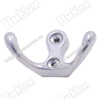 Оптом купить Крючок вешалка №15 хром (100*) в мебельная фурнитура оптом и в розницу ВиКом.