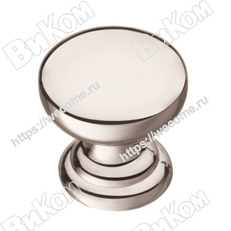 Оптом купить Ручка кнопка К-2360 ST, сталь, KERRON (100*) в мебельная фурнитура оптом и в розницу ВиКом.