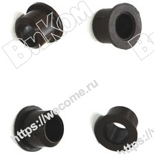 Оптом купить Втулка 7мм черная (№22) (1000*) в мебельная фурнитура оптом и в розницу ВиКом.