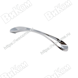 Оптом купить Ручка скоба S-3970-160  хром KERRON (40*) (Под заказ) в мебельная фурнитура оптом и в розницу ВиКом.