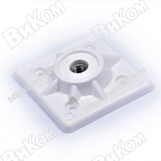 Оптом купить Крепеж к ножке табурета, белый (300*) в мебельная фурнитура оптом и в розницу ВиКом.