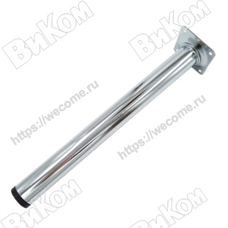 Оптом купить Нога 30х300 хром (винт в компл) (50*) в мебельная фурнитура оптом и в розницу ВиКом.