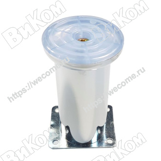 Оптом купить Ножка мебельная 50/120 хром (100*) ВК в мебельная фурнитура оптом и в розницу ВиКом.